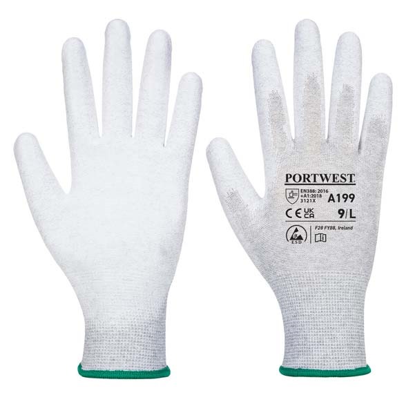 Antistatic PU Palm Glove