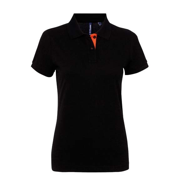 Women&#39;s contrast polo