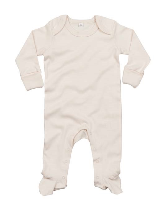 Baby organic envelope sleepsuit with mitts