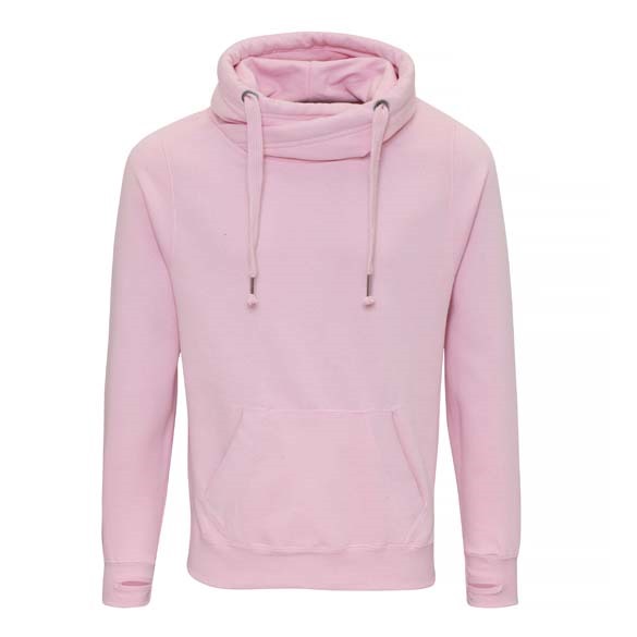 Cross neck hoodie