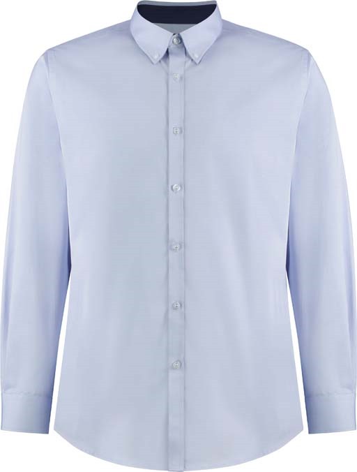 Contrast premium Oxford shirt (button-down collar) long-sleeved (tailored fit)