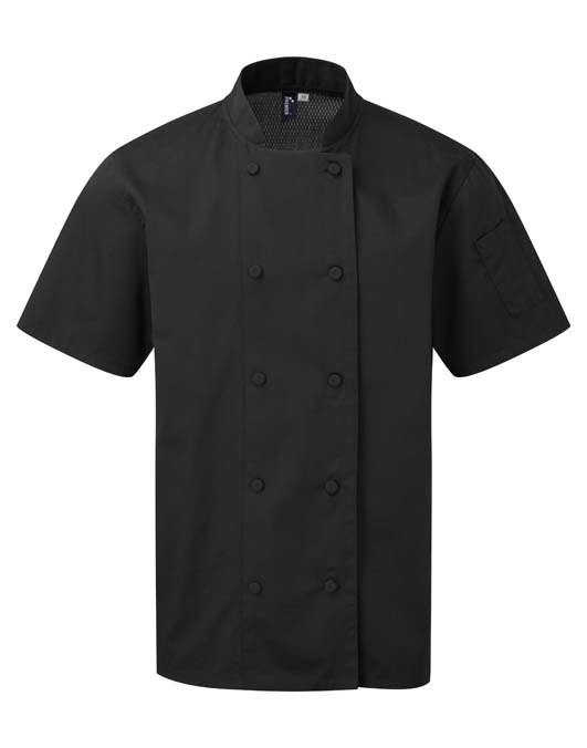 Chefs coolchecker short sleeve jacket