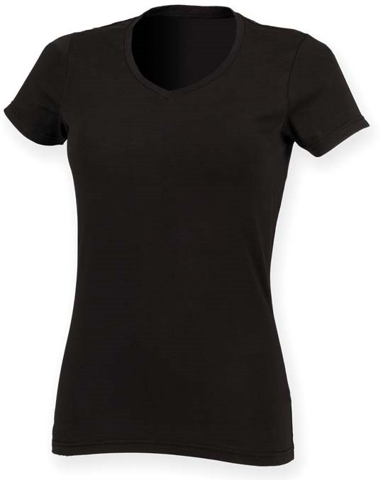 Feel good women&#39;s stretch v-neck t-shirt