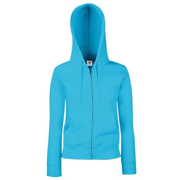 Women&#39;s premium 70/30 hooded sweatshirt jacket