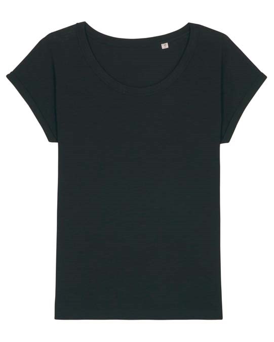 Women&#39;s Stella Rounders slub rolled sleeve slub t-shirt (STTW112)