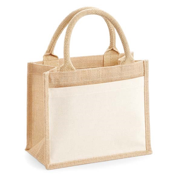 Cotton pocket jute gift bag