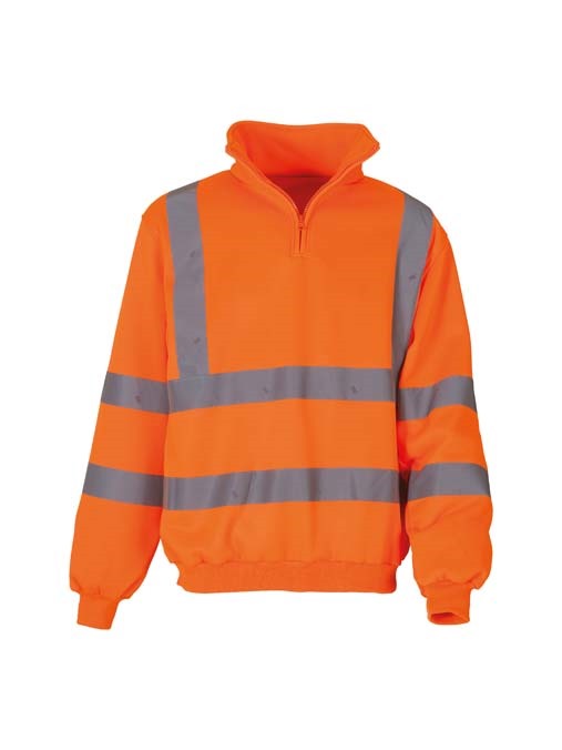 Hi-vis &#188; zip sweatshirt (HVK06)